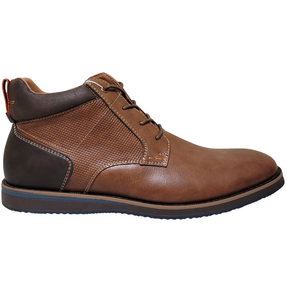 Nunn Bush Men Circuit DC Plain Toe Chukka Boots Size US 12M Cognac Brown - Picture 2 of 6